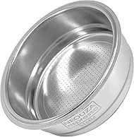 NEOUZA 51mm 304 Stainless Steel Filter Sieve Basket 1/2/4 Cup Backflush Blind Basket for Bottomless Portafilter,Compatible with Delonghi,Breville Coffee Espresso Machine (1 Cup)