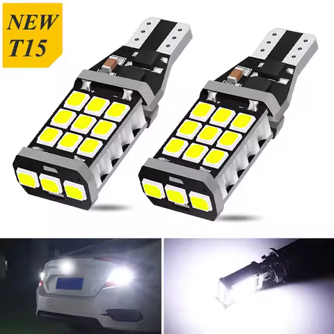 2pcs W16W T15 921 LED Backup Lamp Blub Reverse Light Canbus No Error For Audi A1 8X A3 8P A4 B8 B9 A