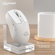 FreeWOLF A3 Chuột Im Lặng Không Dây Bluetooth Màu Hồng Chế Độ Kép Với 5 Tốc Độ Điều Chỉnh Dpi PAW321