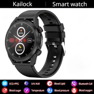 Health Smart Watch Blood Sugar Blood Lipid Uric Acid HRV Monitor ECG+PPG 360*360 HD Bluetooth Call Smartwatch For Huawei Xiaomi