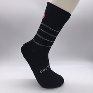 Castelliถุงเท้ากีฬาถุงเท้าปั่นจักรยานผู้ชายจักรยานถนนกลางแจ้งถุงเท้ากีฬารัดน่อง