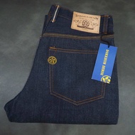 DOK KHUN DENIM รุ่นรุ่งอรุณ ผ้า16oz (ริมเเดง) ทรงกระบอกเล็ก