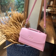 กระเป๋าแนว woc สายหนัง ทรงสวยกริบ ใส่ของจุมาก Multi-function bag TLux Item 68 หนังวัวชามัวร์พ่น กระเ