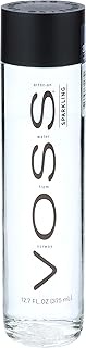 Voss Artesian Sparkling Water Glass Bottle, 375 Ml 375 Ml (Pack Of 1) Silver & White