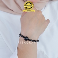 Original Black Ebony Ebony Ebony Ebony Bracelet Tasbih 33 Beads for Men and Women