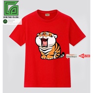 Fat Tiger Printed T-Shirt - bag Fat Tiger Group T-Shirt Thai Fabric S306 Greenshopct