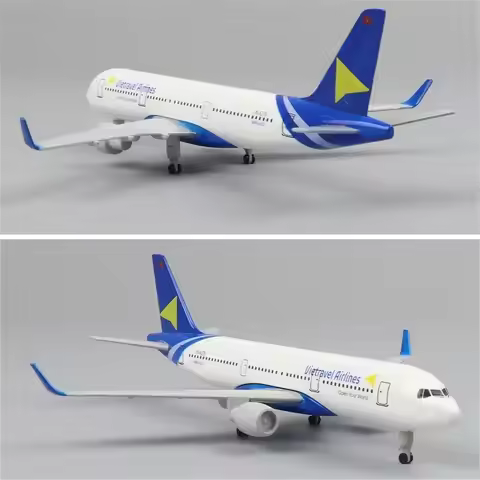 20CM Vietnam Airlines A321 Aircraft Model Die Cast Metal Aircraft Model is Suitable for Model Collec