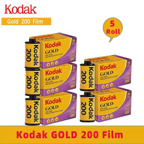 Kodak GOLD 200 35mm Film 36 Exposures per Roll for H35/M35 Cameras Saturated Color Negative Instant 
