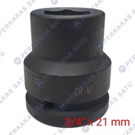 MATA 3/ IMPACT SOCKET BIT 4" X 21MM WEGNER IMPACT SOCKET 21 MM