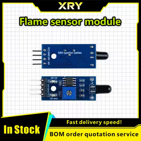 LM393 3/4 Pin IR Flame Detection Sensor Module Fire Detector Infrared Receiver Module for arduino Di
