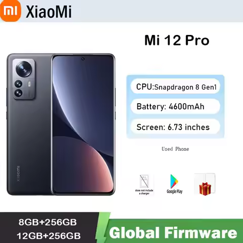 Xiaomi 12 Pro Global Firmware 5G Smartphone Snapdragon 8Gen1 50MP 3200x1440px Android 6.73" Wireless