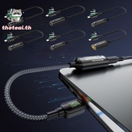THETEAI DC to Type-C Converter, 5V 9V 15V 20V Input Digital Display Charging Cable Adapter, 21cm Int