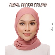HOT SALE Eyelash Shawl Cotton Premium Plain Matte / Tudung Labuh Ready stock Tudung souq souk