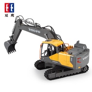 Double Eagle Volvo remote control excavator toy car electric large excavator boy alloy engineering v