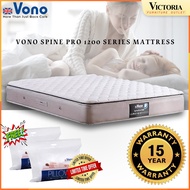 VONO Spine Pro 1200 Series Mattress (15 Years Warranty) + Free GIFT /Tilam / bed (Single/S.Single/Qu