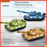 soulmate|  Tank Inertia Toy Excellent Workmanship Broken-proof Fadeless Pull Back Tank Inertia Vehic