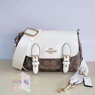 Coach Bag 6781 Lucy Crossbody Bag In Signature Canvas Khaki Chalk