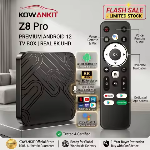 Z8 Pro 8K UHD TV Box 2026 Android 12 H618 16G Dual WiFi 5G Tv Box BT 5.0 Voice Assist 4K HDR YouTube