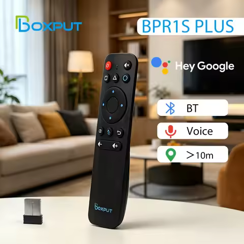 BPR1S Plus BPR1S Wireless Air Mouse Remote Control with BLE 5.0 BT 2.4G Voice Gyroscope IR Learning 
