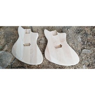 Custom guitar body made of ash or alder wood