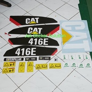 Backhoe Loader Cat 416E Heavy Equipment Sticker
