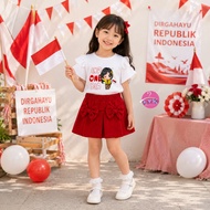 Lvk_outfit 8.8 Children's Suit MIZZY AUGUST DTF PRINTING | Girls' Clothes with August Motifs for Age