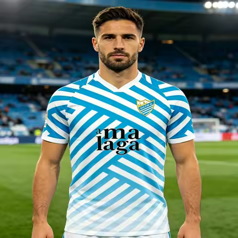 Beach Surfing 2026 New Malaga Classic Style Jersey Football Short Sleeve 3Ds Breathable Outdoor Spor