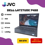 Laptop xách tay giá rẻ DELL LATITUDE E7480 I7-7600U RAM 8G SSD 256G 14 INCH FULL HD IPS Pin 80%