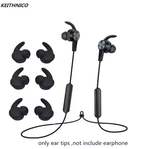 3 Pairs Silicone Ear buds Tips for Huawei AM61 Eartips Replacement Earbuds Hook for Huawei Honor xSp