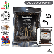 [READYSTOCK] 100% Pure 纯真够辣 200g Sarawak Black Pepper Peppercorn Berry Spice / Biji Lada Hitam / 砂拉越黑胡椒粒 - Saraspice