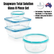 (IMPORTED ) SNAPWARE Total Solution Pyrex Glass Food Storage Container Set (8-Piece)