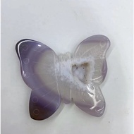 Natural Agate Geode Butterfly