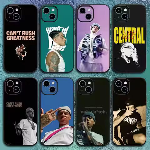 Cool rapper Central Cee Phone Case For IPhone 17 12 13 14 15 16Pro Max Plus Classic black soft shell