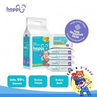 Hoppi Premium Baby Wet Wipes 99% Water Wipes for Newborns