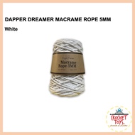 White Dapper Dreamer Macrame Rope 5MM