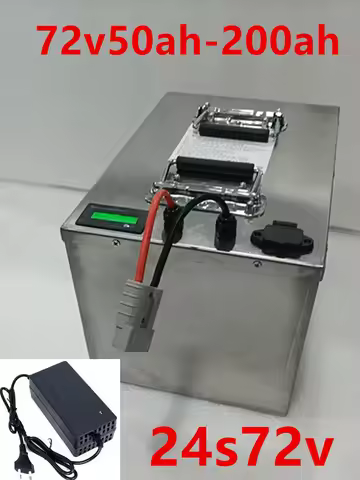 72V 50Ah 60AH 80AH 100AH 120AH 150Ah 200AH LifePo4 Lithium Battery, Golf Cart, Electric Vehicle+Char