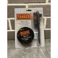 Tanker Mink Oil & shoe brush set