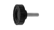 SUNCO 三価ホワイト ノブBT　KR-B1(黒 【1個入】 3カ-WノブBTKR-B1(クロ 5x35
