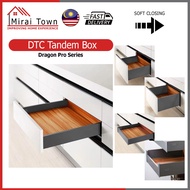 DTC Grey Kitchen Storage Drawer Organiser Tandem Box Dragon Pro Series