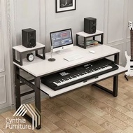 🩵CF117 電子琴桌 Electronic Keyboard Table〖🚚Free Shipping包送貨〗電腦枱 Table 編曲枱 編曲鍵盤調音桌 電腦桌 遊戲枱 音樂枱 簡約琴桌 鋼琴桌 工