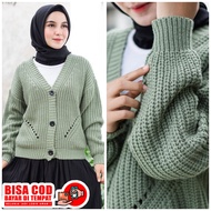 Diania Cardigan Jumbo Lengan Balon Size XXXXL - Cardigan Rajut Premium Tebal