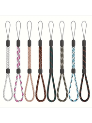 5pcs Adjustable Colorful Nylon Hand Wrist Strap Lanyard - Universal Holder For Mobile Phone, Camera,