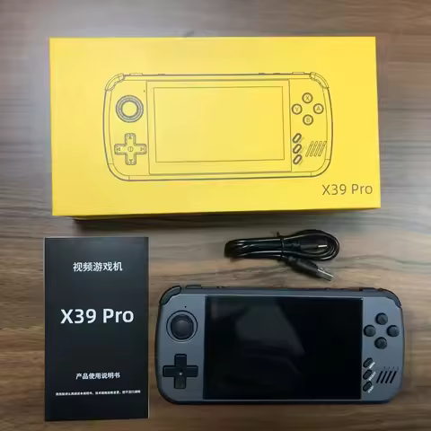 for POWKIDDY X39pro 4.5 Inch IPS Screen Handheld Video Game Console X39 Retro Game PS1 Support Wired