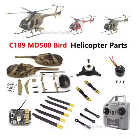 Original Parts for RC ERA C189 MD500 Bird RC Helicopter Main Blade Rotor Head Servo Motor Flight Con