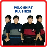 Plus Size T Shirt Men Casual Polo Collar Big Size Shirt Short Sleeve Tshirt Lelaki Saiz Besar Berkolar Lengan Pendek