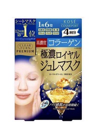 Kose Cosmeport Clear Turn Premium Clear Fresh Mask (3 Sheets) มาสก์หน้า Kose 1 กล่อง (3แผ่น) อุดมด้ว