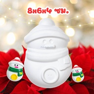 ตุ๊กตาปูนปลาสเตอร์ ตุ๊กตาปูนปั้น วันคริสต์มาส ตุ๊กตาหิมะ ตุ๊กตาซานต้า ปูนปลาสเตอร์ ระบายสีปูนปั้น ปู