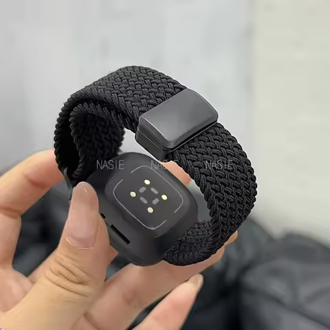 Braided Band For Fitbit Versa 1 2 3 4 Magnetic Buckle Nylon Bracelet For Fitbit Versa Lite/Sense 2 S