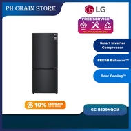 LG 420L - 455L Bottom Freezer Inverter Fridge / Refrigerator in Matte Black Finish | GC-B529NQCM GC-
