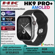 4GB ROM 2.02inch AMOLED Screen Original HK9 PRO+ Smart Watch ChatGPT AI Dial Local Music Smartwatch For Android IOS Free watch strap M.01